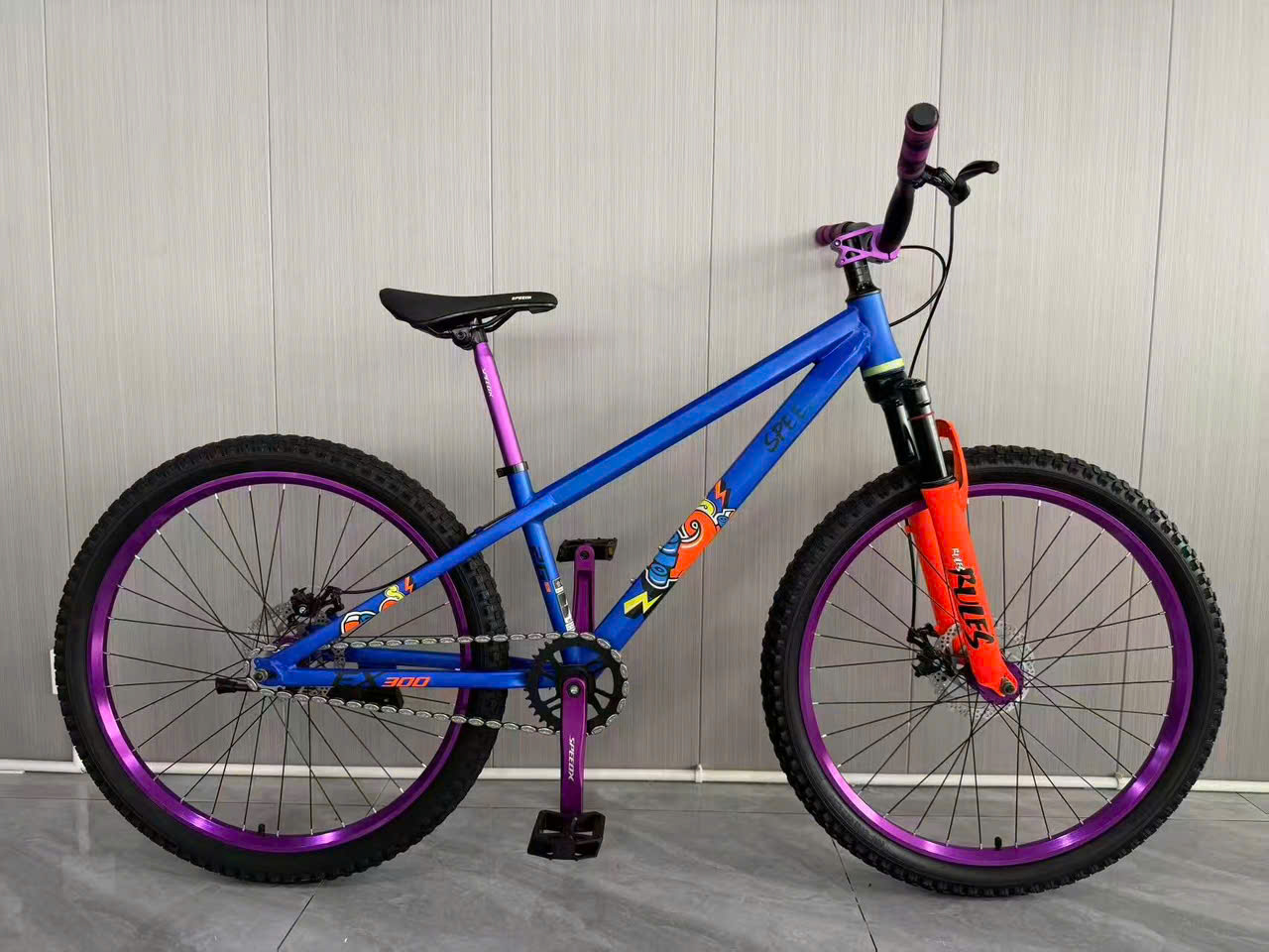 Xe MTB Dirt Jump SPEEDX EX 300 Thay PINK DS200 khung thép bánh 26 inch #pink #ds200 #speedx #ex300 - Ảnh 3
