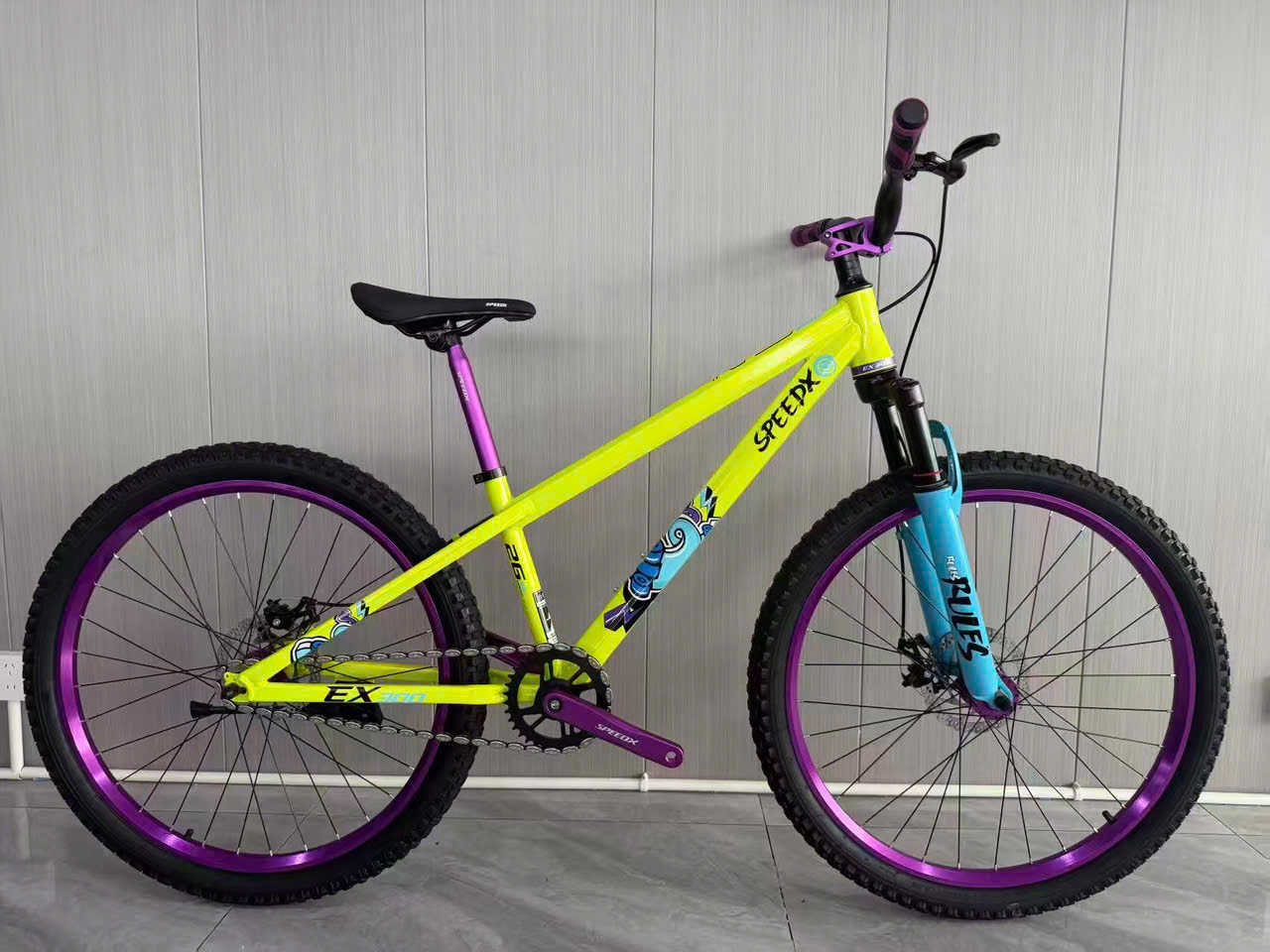 Xe MTB Dirt Jump SPEEDX EX 300 Thay PINK DS200 khung thép bánh 26 inch #pink #ds200 #speedx #ex300 - Ảnh 2