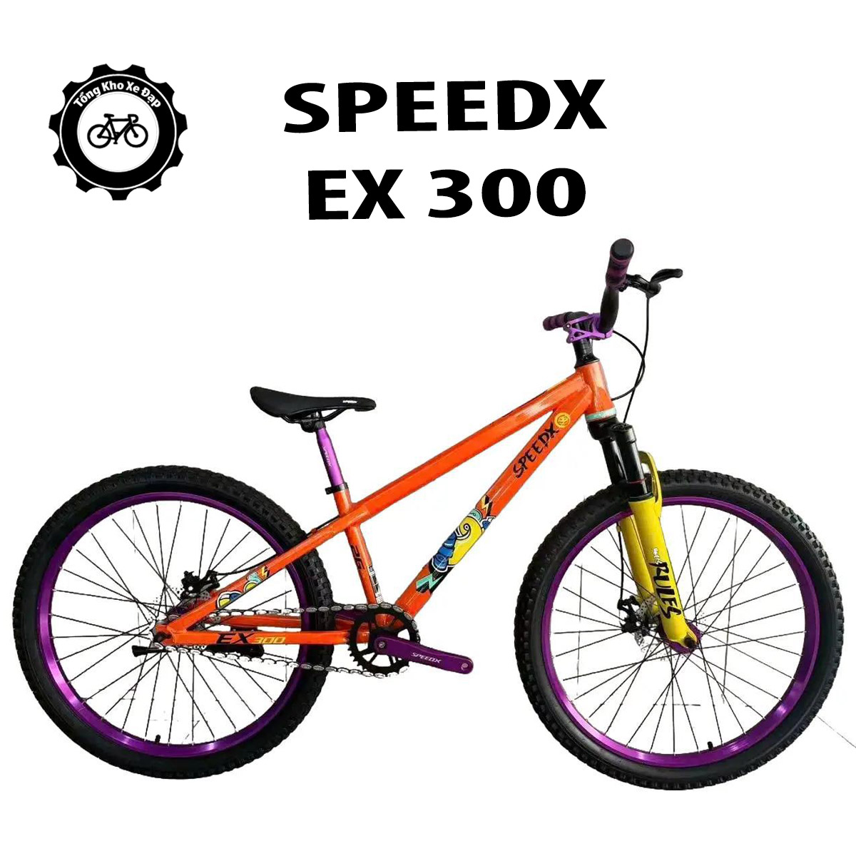 Xe MTB Dirt Jump SPEEDX EX 300 Thay PINK DS200 khung thép bánh 26 inch #pink #ds200 #speedx #ex300